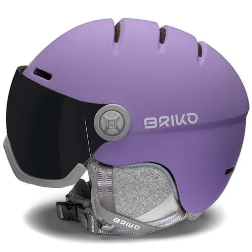 Casco Briko Victoria color lila y gris talla S para ciclismo urbano y de carretera 3