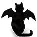 Coppthinktu Cat & Dog Bat Wings Halloween Costume, Black Felt Cloth, Size: Chest 36-42cm(14-17in) * neck 24-36cm(9-14in), Adjustable, Halloween, Christmas, New Year