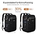 Bagsure Travel Backpack Carry On Backpack 42L Flight Approved, Expandable Laptop Backpack with Packing Cubes & Shoe Pocket, Water Resistant Luggage Backpack for Men Women, Large Backpack 20 * 14 * 7