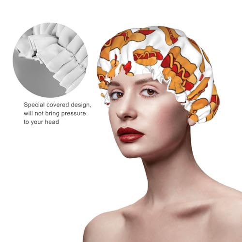 Bonnet de douche imperméable hot dog pour protéger le brushing