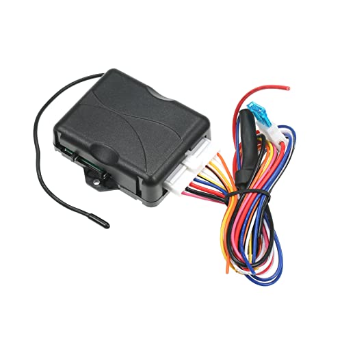 Universal de Entrada sin Llave para automóvil con Kit de Cierre centralizado e inmovilizador - Incluye Dos Controles remotos de 4 Botones y Caja de Control - Liberación remota