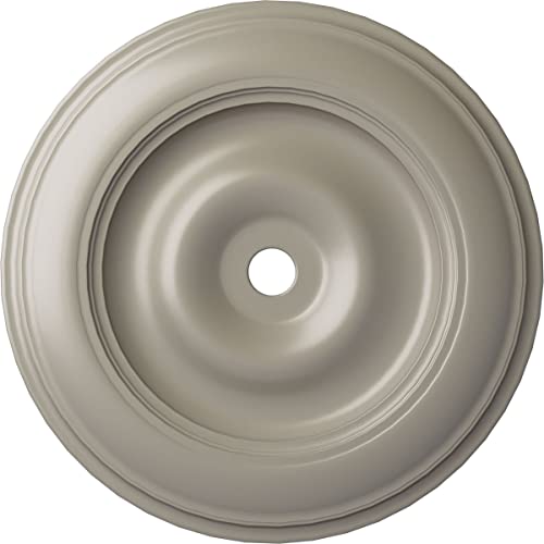 Ekena Millwork CM44CLPWS Classic Ceiling Medallion, 44 1/2"OD x 4"ID x 4"P, Hand-Painted Pearl White