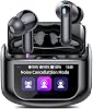 Auriculares inalámbricos con traducción por IA y pantalla táctil en tiempo real, 5 modos de ecualización, 48 h, cancelación de ruido ANC/modo transparencia, IPX7, 164 idiomas/7 modos de traducción 2