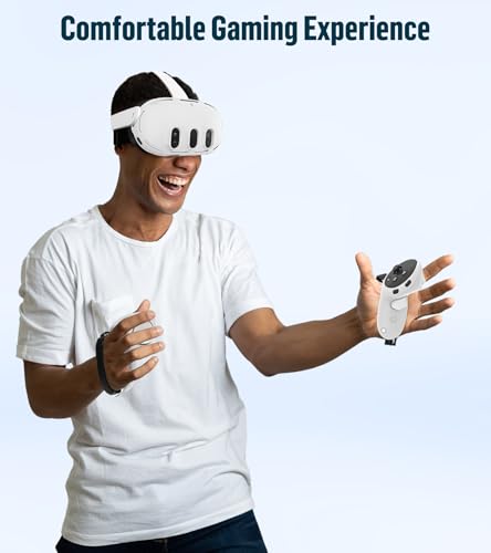 Image of Silicone Cover Set Compatible with Oculus /Meta Quest 3, VR Accessories Protective Cover Includes Controller Grips, Front Shell Headset Cover and Face Cover (White)