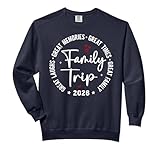 Family Trip Vacation 2026 Matching Group Comfort Colors Adult Sweatshirt