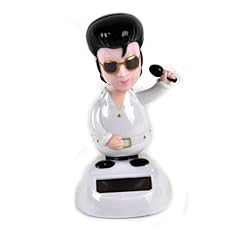 Puckator FF45 Figurine Fleur Solaire Elvis 6 x 5 x 10 cm, Unique - Les Beatles, Paul McCartney, John Lennon, RIngo Starr, George Harrison