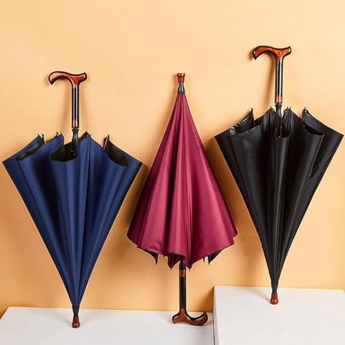 歩行傘兼用ステッキ高齢者 父の日 母の日 ギフト|風対策 滑り止め 屋外対応|晴雨兼用 男女兼用 介護用品 (?色)