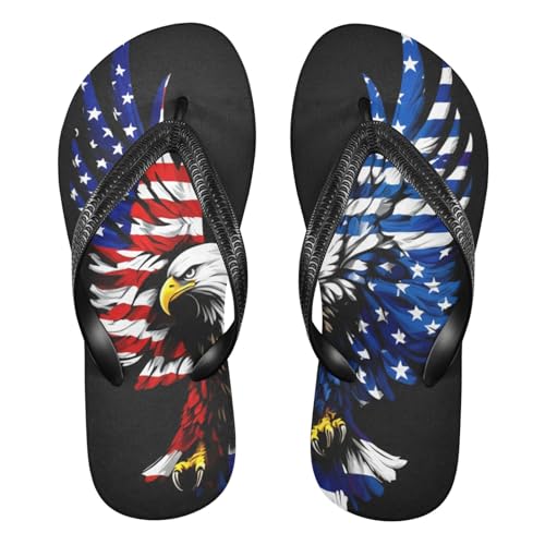 Nander American Eagle Sandal Flip Flops of Men's & Women's,Beach Slippers Flip Flops Shower Shoes