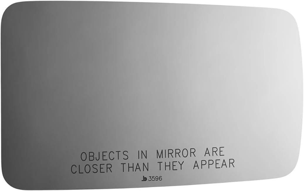 Fits 87-02 Range Rover, Right Passenger Convex Mirror Glass Lens with Adhesive, USA, Without Backing Plate