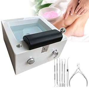Portable Foot Spa Bath Acrylic Massage Foot Bath with Heat and Massage – LED Display with Adjustable Temperature, Relaxing Foot Spa Experience Home