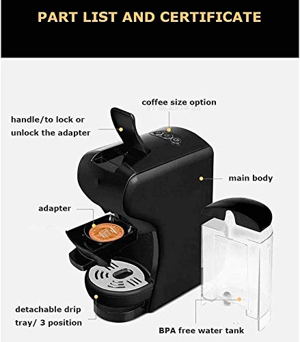 N/Z Living Equipment Kaffeemaschine, Home Kleine automatische Espressomaschine, 3-in-1-Multifunktions-Espressomaschine… – Bild 3