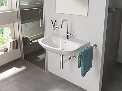 Grohe Bau Keramik | Bad Keramik - Waschtisch | 65cm mit Überlauf | 39420000, Weiß Alpin
