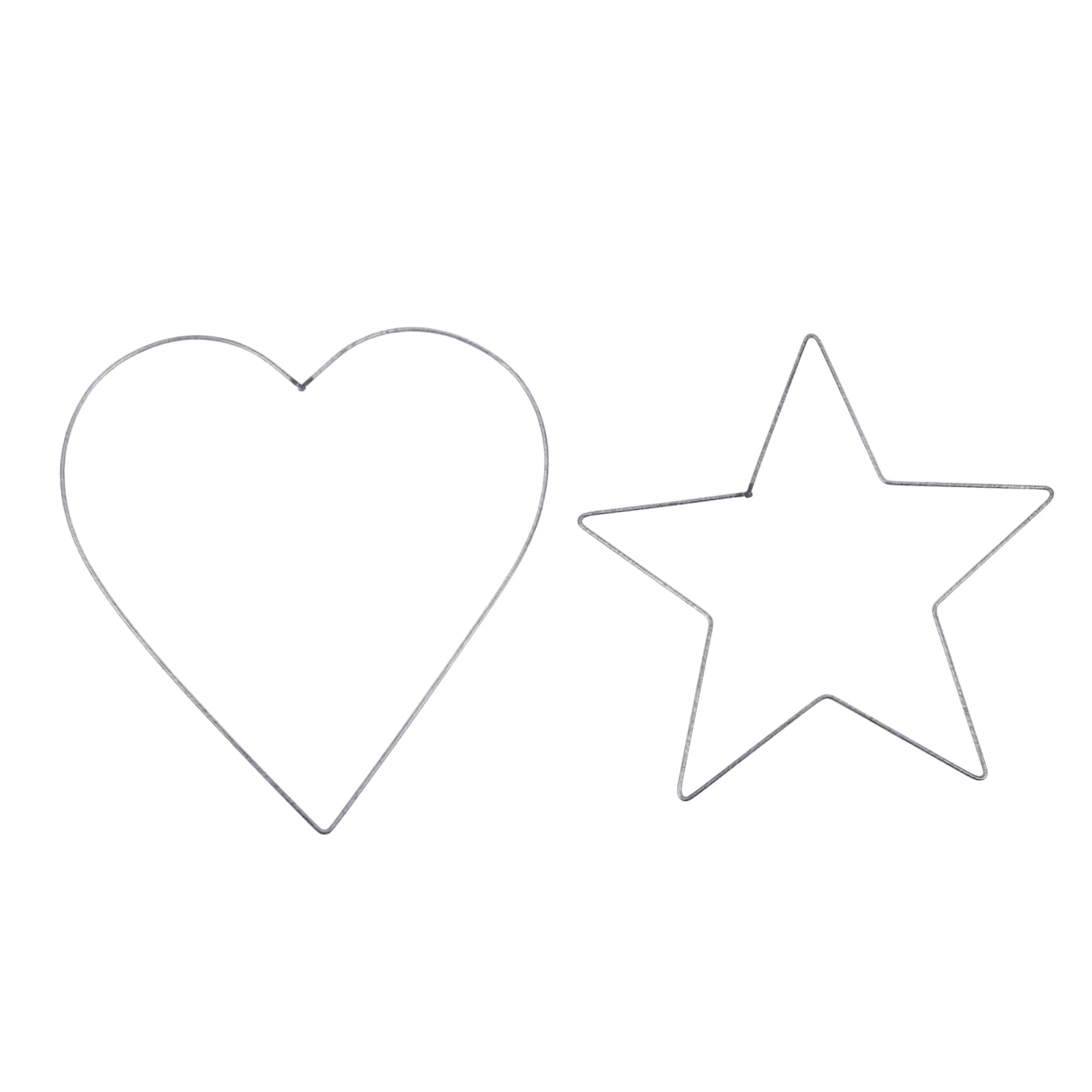 Cabilock 2Pcs Heart Shape Wreath Frame Decor for Christmas Holidays for Indoor Outdoor Wall Ceiling Decoration