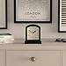 JONES CLOCKS® Tavern Mantel Clock | Small Modern Arch top Design | Black | Contemporary Classic Style for Desk, Table, Shelf or Bedside