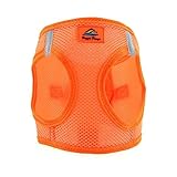 Doggie Design No Choke Dog Harness - Simple Step-in and Go Dog Vest for Small, Medium, and Large Breeds - Breathable Mesh Polyester Pet Harness - Hunter Orange - S