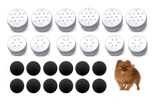12 Pack Dog Nose Metal Container with 12 Magnetic Dog Scent Work Tins Dog Scent Training Box Dog...
