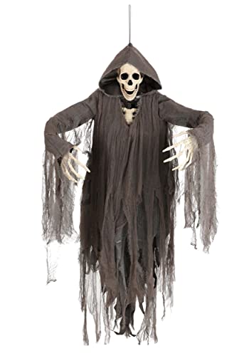 Fun Costumes Animated Grim Reaper Decoration | 5-Foot Tall Hanging