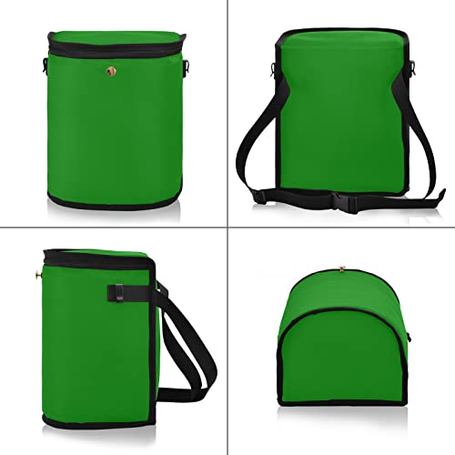 Image of Wudan Small Car Trash Can Green Accessories for Garbage Storage Organizer with Lid Waterproof Portable Auto and Truck Interior Seat Bin