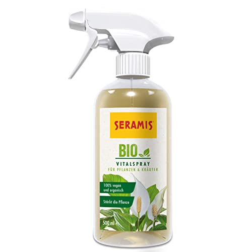 Seramis Bio-Vitalnahrung für Pflanzen und Kräuter, 200 ml – Pflanzendünger für biologischen Anbau, Flüssigdünger mit praktischer Dosierhilfe 4 Seramis Bio-Vitalspray für Pflanzen und Kräuter, 500 ml – Pflanzenpflege für biologischen Anbau, gebrauchsfertiger Pflanzenstärker zum Sprühen