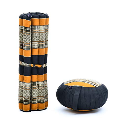 Leewadee Cushion Set-1 Round Yoga Pillow and 1 Square - Image 3