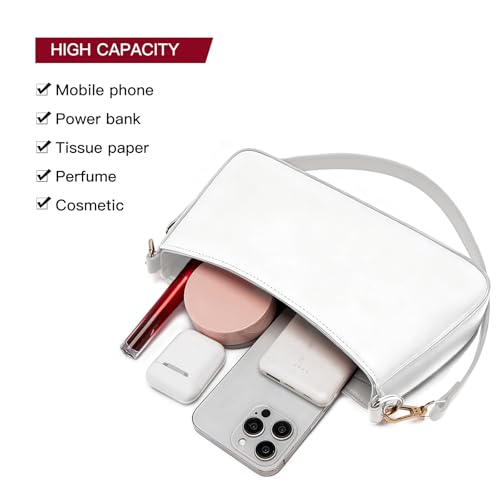 Image of NEBIL Shoulder Bag for Women Small Classic Purses Vegan Leather Clutch Tote HandBags