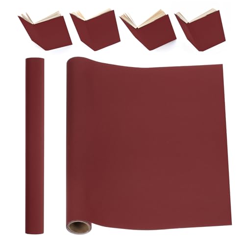Tissu de reliure pour reliure art du livre en lin rouge foncé