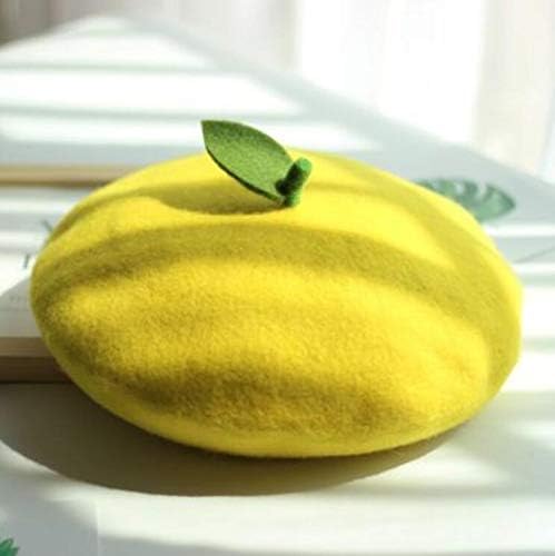 Yuri Japan Fruits Orange Peach Beret Cute Lolita Girl Hat Painter Cap Accessories for Women Gift - Image 3
