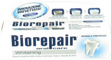 2Pcs Biorepair Teeth Whitening Toothpaste 75Ml Repairs Damaged Tooth Enamel And Prevents Plaque And Tartar From Forming - Helping To Prevent Decay Before It Can Start. By Biorepair #TOP11