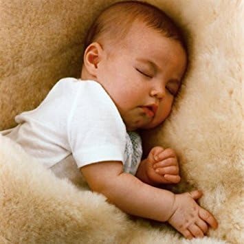 Baby's Lambskin Short-Shorn Wool Sleep Pad – Size 36” X 24” – Machine Washable