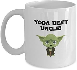 Yoda Best Uncle - 11oz White Ceramic Coffee Mug - Funny Yoda Gift - Funny Uncle Gift - Uncle Christmas Present