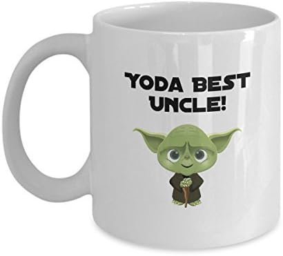 Yoda Best Uncle - 11oz White Ceramic Coffee Mug - Funny Yoda Gift - Funny Uncle Gift - Uncle Christmas Present