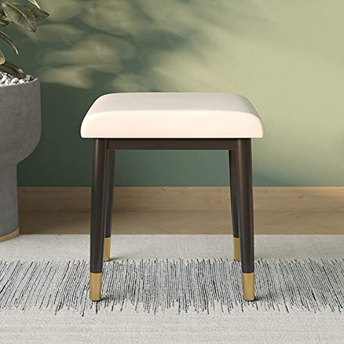 Tabouret de maquillage blanc en polyuréthane et banc à chaussures