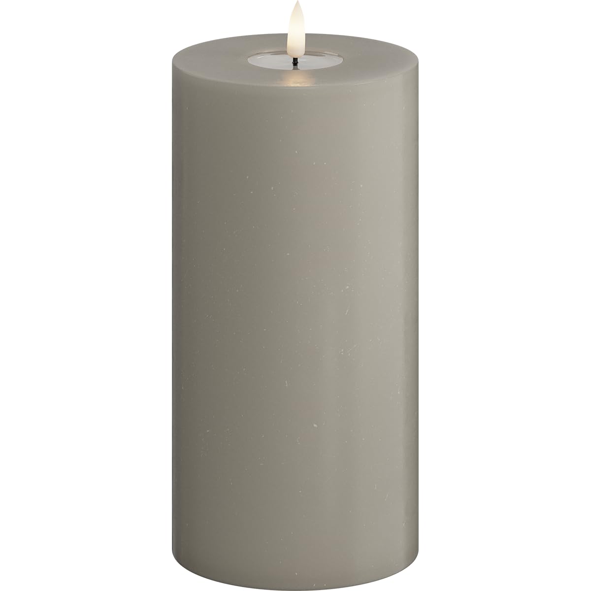 Deluxe Homeart Indoor Flameless LED Candle - Sand - with Real Flame™ Technology - Battery Powered Candle (10 x 20 cm)