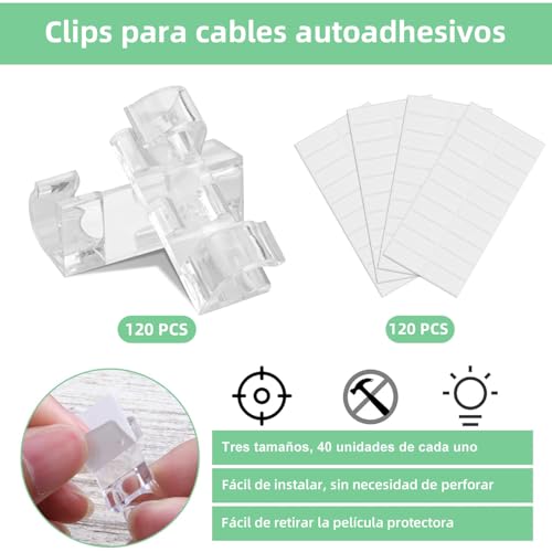 Grapas adhesivas para cables 11 Imagen adicional