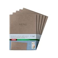 SIGEL SM191 Lot De 10 Pochettes Transparentes Pour Porte-menus A5