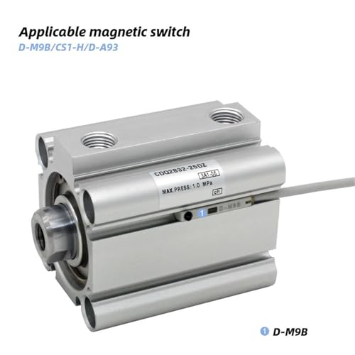 Vérin compact CQ2B50 à double effet pour un contrôle linéaire précis - 6