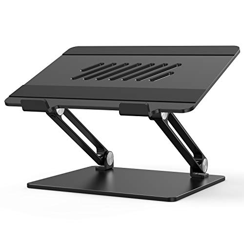 Adjustable Laptop Stand, POVO Ergonomic Portable Notebook Stand with Heat-Vent, Heavy Duty Laptop Holder Compatible with MacBook Air/Pro, Dell, HP, Samsung, Lenovo More 10-17" Laptops (Black) Adjustable Laptop Stand, POVO Ergonomic Portable Notebook Stand with Heat-Vent, Heavy Duty Laptop Holder Compatible with MacBook Air/Pro, Dell, HP, Samsung, Lenovo More 10-17" Laptops (Black)