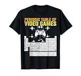 Periodic Table of Video Games Cool gamers Elements Graphic T-Shirt