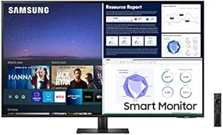 Samsung M70 Smart 43 Inch 4K Computer Monitor, Smart TV Apps, Microsoft 365, 4K Monitor (LS43AM702UNXZA)