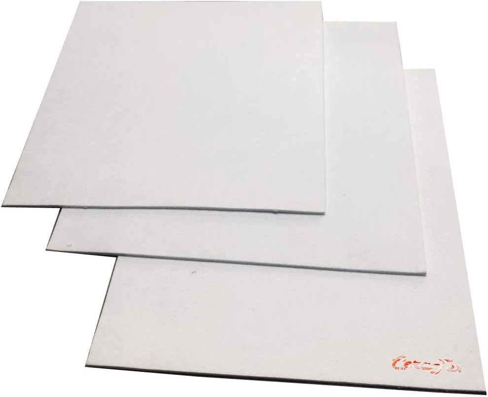 CeraTex 3170 Ceramic Fiber Paper, High Temperature Insulation Gasket or Liner for Kiln Stove Furnace Glass Fusing, Thickness 1/16" Size 11" x 12" 3 Sheets
