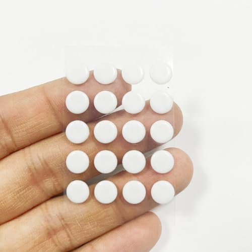 Image of Sage Universal PTFE Mouse Pads for All Mice, Ultra Smooth and Durable, 3M Adhesive, Round White Dots (40 Pack)