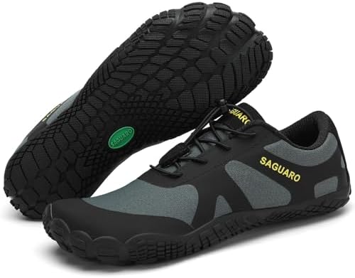 SAGUARO Unisex Barfußschuhe Damen Minimalistische Fitnessschuhe Herren Outdoor Wanderschuhe Traillaufschuhe Gr.36-48