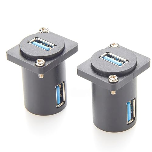 Albapilix USB 3.0 �p�l���}�E���g �A�_�v�^ �p�x�t���o�� USB 3.0 A ���X D �^�C�v �p�l���}�E���g �R�l�N�^ �o���N�w�b�h �J�v��