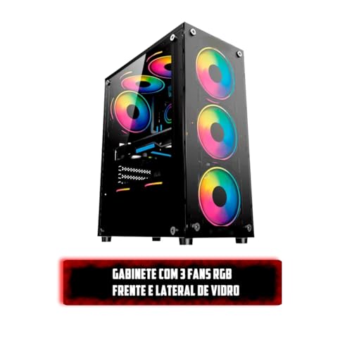 Computador Completo Ryzen 5 5600GT 16GB Ram, 500GB Monitor 21,5” Full HD 100hz Teclado e Mouse Rgb