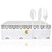 300 pcs Disposable Plastic Silverware, Party Plastic Flatware, Silver Glitter Cutlery, Heavy Weight, 100 Forks, 100 Knives, 100 Spoons