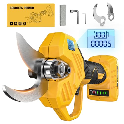 Cerycose Pruning Shears Compatible with DeWalt 20v Battery, 1.5-2-Inch Cordless Electric Pruner with...