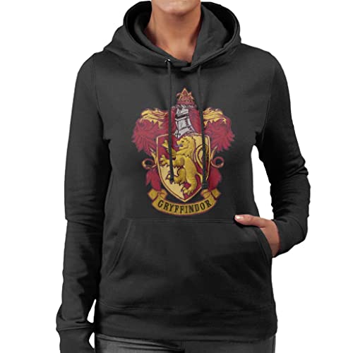 All+Every Harry Potter Gryffindor House Crest Women's Hooded Sweatshirt Black