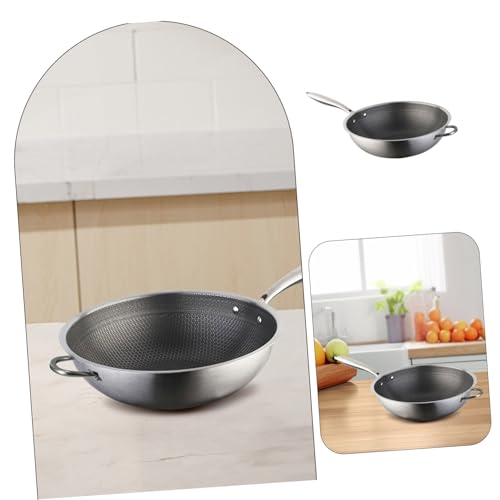 Wok de Acero Inoxidable KICHOUSE con Revestimiento Antiadherente miniatura 3