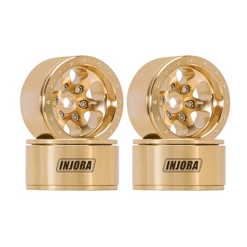 INJORA 1.0 Brass Wheel -4.7mm Offset for 1/24 1/18 RC Crawler (W1011)