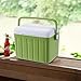 kowaku Insulated Cooler Box Ice Box Personal Portable Cold/Heat Preservation Cooler Container for Household Beach Outdoor Boat, Green
